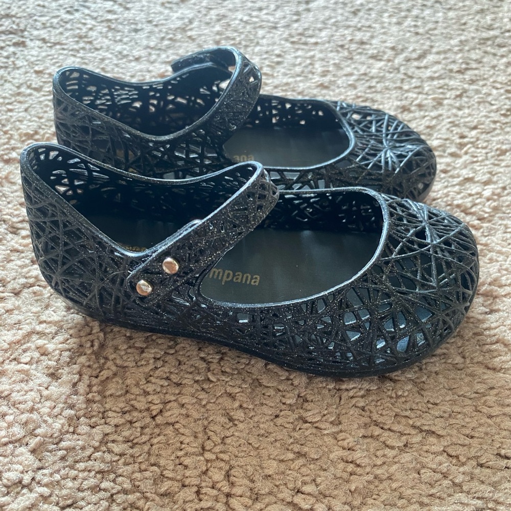 Melissa Black Glitter Mary Jane’s